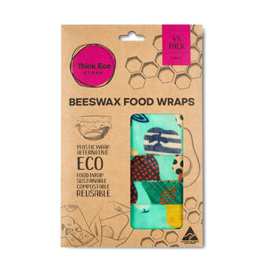 Beeswax Food Wrap Pear 4 Pack
