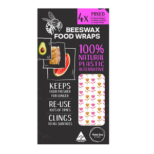 Beeswax Food Wrap Flowers 4 Pack