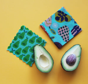 Beeswax Food Wrap Geo 4 Pack