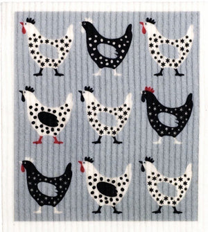 Retro Kitchen Sponge - Hens