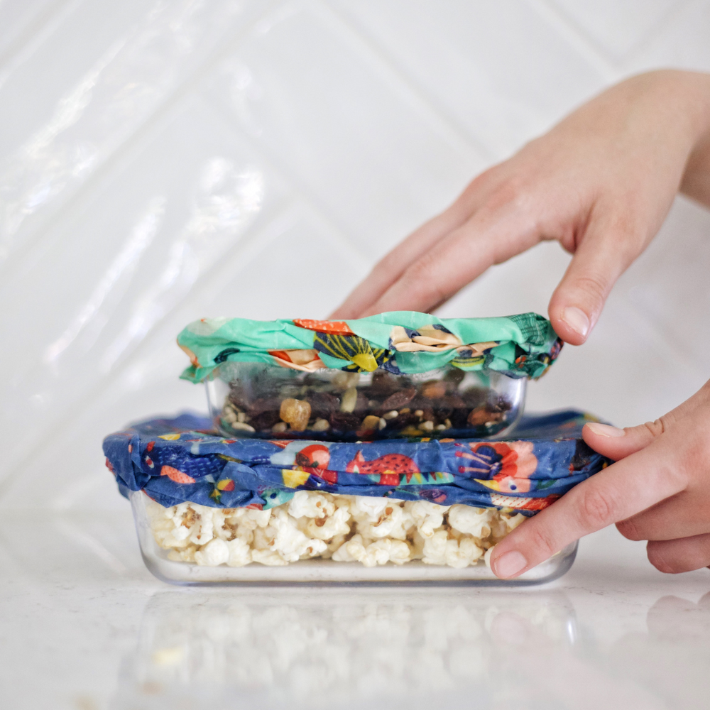 Beeswax Food Wrap Bowls Twin Medium