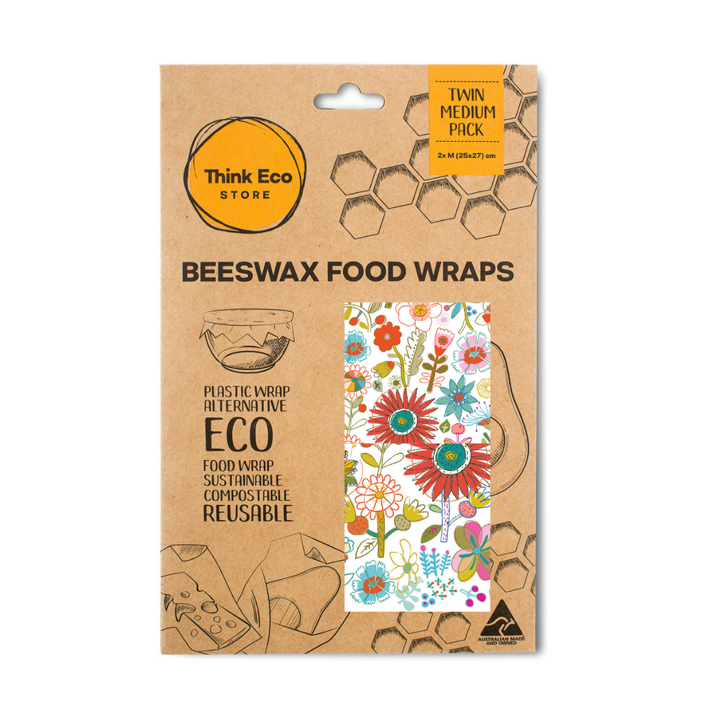 Beeswax Food Wrap Flower Twin Medium