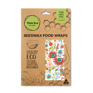 Beeswax Food Wrap Flower Twin Large
