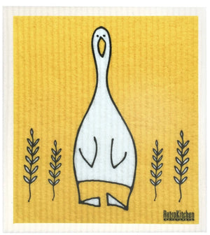 Retro Kitchen Sponge Cloth - Duck