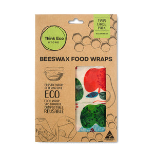 Beeswax Food Wrap Red Apple Twin Large
